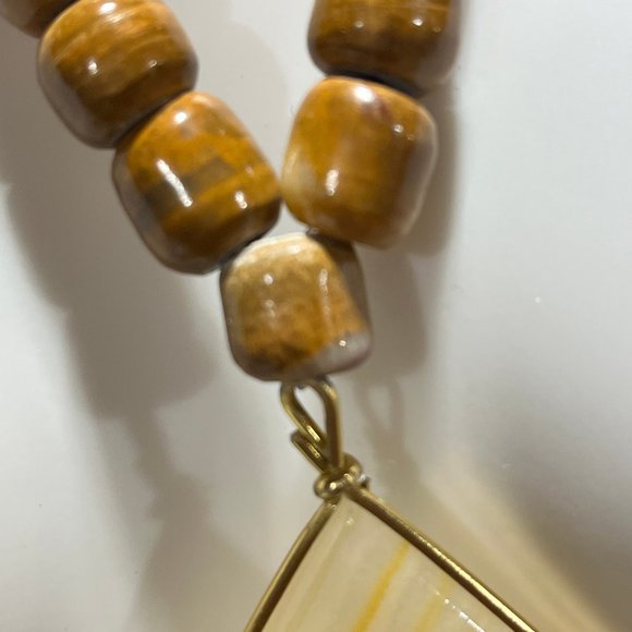 Vintage Honey Quartz Necklace - Picture 3 of 10
